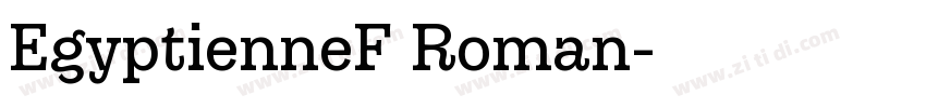 EgyptienneF Roman字体转换